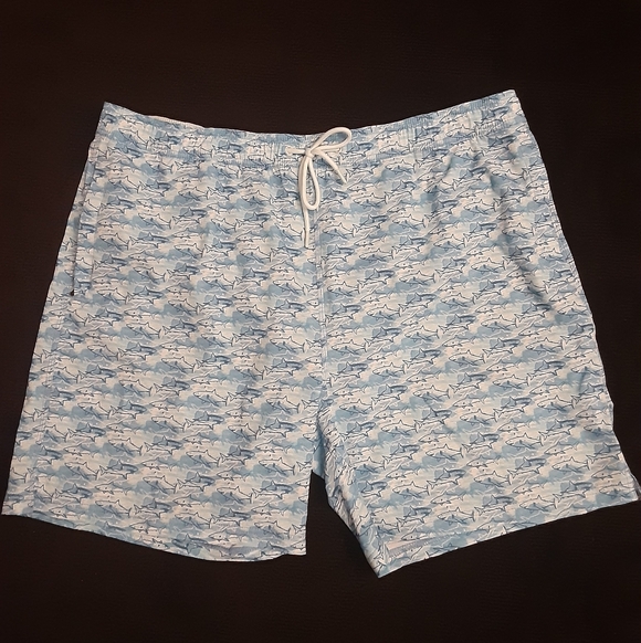 Johnston & Murphy Other - Men's Blue Shark Swim Shorts